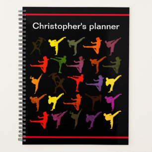 Black Martial Arts Karate Kind Kicks Terug naar Sc Planner