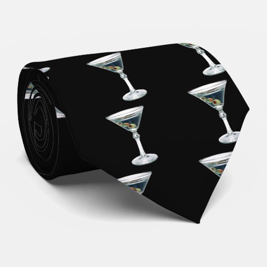 Black Martini Stropdas (Opgerold)