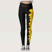 Black Maryland Black Eyed Susan State Leggings (Voorkant)