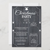 Black, Mason Jar Company Kerstfeest Kaart (Voorkant)