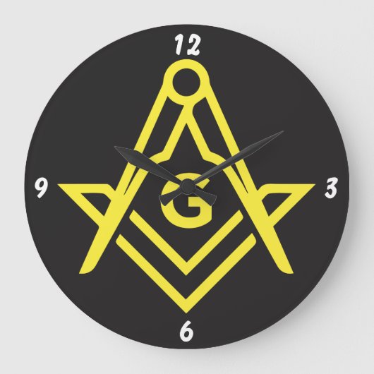 black masonic grote klok (Voorkant)