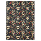 Black Masquerade Mask Klembord (Achterkant)