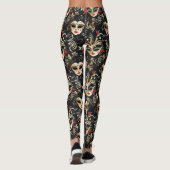 Black Masquerade Mask Leggings (Achterkant)