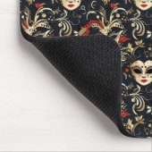 Black Masquerade Mask Muismat (Hoek)