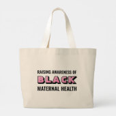 Black Maternal Health Awareness Canvas tas (Achterkant)