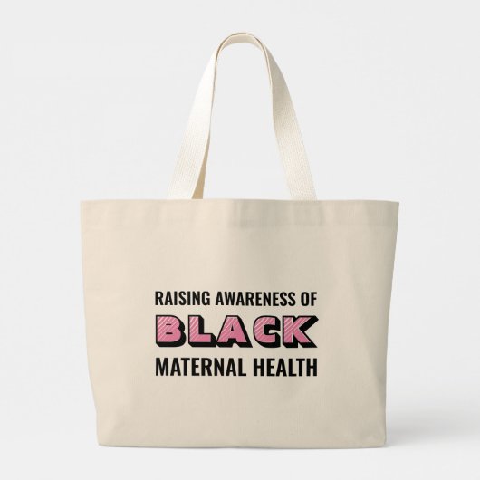 Black Maternal Health Awareness Canvas tas (Achterkant)