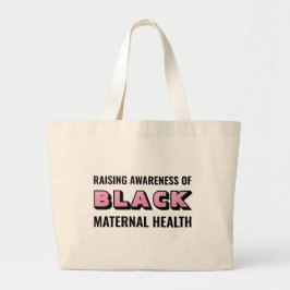 Black Maternal Health Awareness Canvas tas