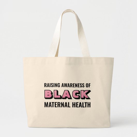 Black Maternal Health Awareness Canvas tas (Voorkant)