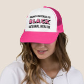 Black Maternal Health Awareness Trucker Hat Trucker Pet (In situ)