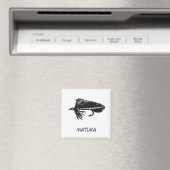 "Black Matuka" Flyfish Art Magnet (Insitu (Vaatwasser))