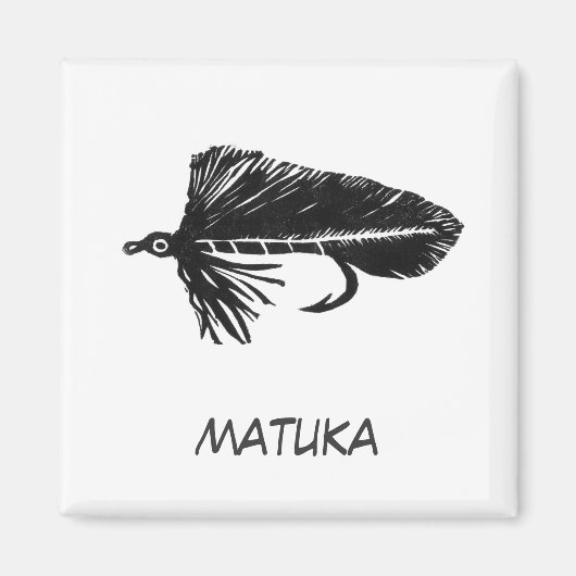 "Black Matuka" Flyfish Art Magnet (Voorkant)