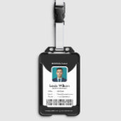 Black |  medewerker ID Bedrijfsbeveiliging Badge