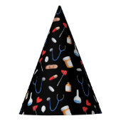 Black Medical Doctor Nurse Afstuderen Papier Feesthoedjes (Voorkant)