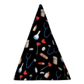 Black Medical Doctor Nurse Afstuderen Papier Feesthoedjes (Rechts)