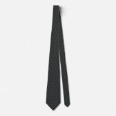 Black Medieval Dragons Neck Tie Stropdas (Voorkant)