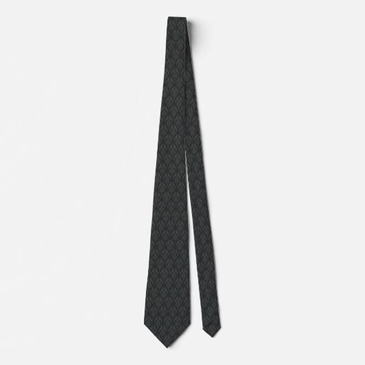 Black Medieval Dragons Neck Tie Stropdas (Voorkant)