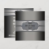 Black Meetal Mans 40e verjaardagsfeestje Kaart (Voorkant / Achterkant)