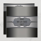 Black Meetal staat voor 40th Birthday Party Kaart (Voorkant / Achterkant)