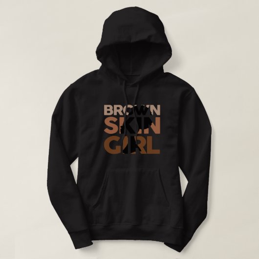 Black Melanin Queen Magic Brown Skin Girl Juneteen Hoodie (Design voorkant)