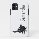 Black Melanoid Axolotl Art Case-Mate iPhone Case (Achterkant)