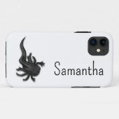 Black Melanoid Axolotl Art Case-Mate iPhone Case (Achterkant (horizontaal))
