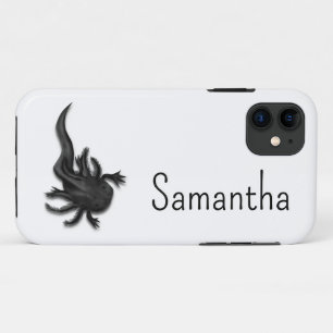 Black Melanoid Axolotl Art Case-Mate iPhone Case