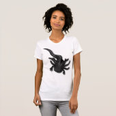 Black Melanoid Axolotl Art T-shirt (Voorkant volledig)
