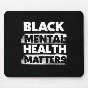 Black Mental Health Problems Therapie Zwart Excell Muismat