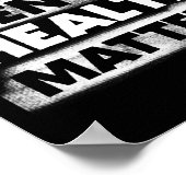 Black Mental Health Problems Therapie Zwart Excell Poster (Hoek)