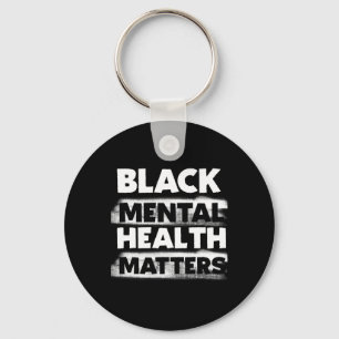 Black Mental Health Problems Therapie Zwart Excell Sleutelhanger