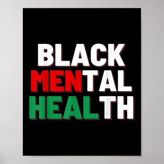 Black Mental Health S Poster (Voorkant)