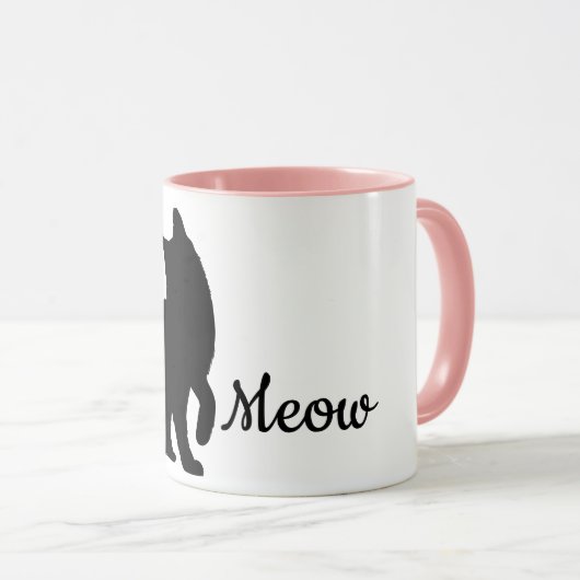 Black Meow Cat Mok (Voorkant rechts)