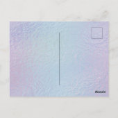 Black Mermaid Baby shower Invitation Briefkaart (Achterkant)