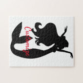 Black Mermaid Silhouette Thunder_Cove Legpuzzel (Horizontaal)