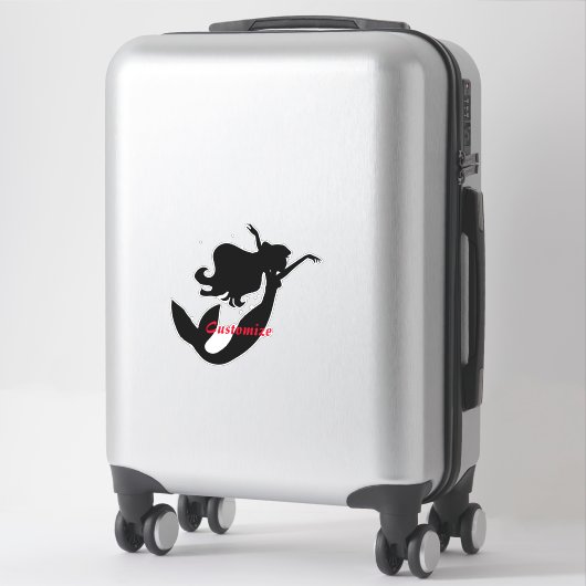 Black Mermaid Silhouette Thunder_Cove Sticker (Koffer)