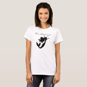 Black Mermaid Silhouette Thunder_Cove T-shirt (Voorkant volledig)