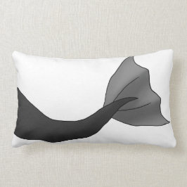 Black Mermaid Tail Kussen