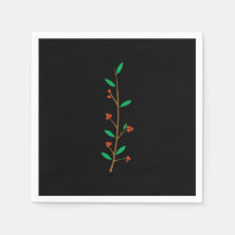 Black Merry Botanical Berry Branch Holiday Party