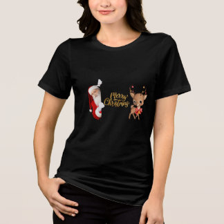 Black Merry Christmas T-shirt