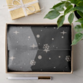 Black Merry kerst Business Logo QR-code Tissuepapier (Geschenk)