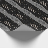 Black Merry kerstbusiness je Logo groeten Cadeaupapier (Hoek)