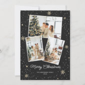 Black Merry kerstfoto Kaart collage (Voorkant)
