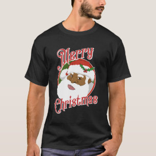 Black Merry-kerstman-Amerikaanse kerstman T-shirt