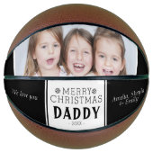 Black Merry kerstpappa foto Basketbal (Voorkant)