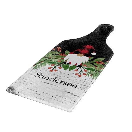 Black Merry kerstrode buffalo Pset Gnome Snijplank (Hoek)