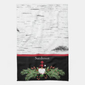 Black Merry kerstrode buffalo Pset Gnome Theedoek (Verticaal)