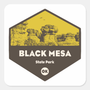 Black Mesa State Park, Oklahoma Vierkante Sticker