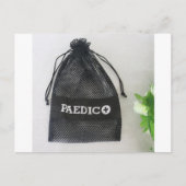 Black Mesh Bag, Polyester Mesh Bag Promotional Bag Briefkaart (Voorkant)