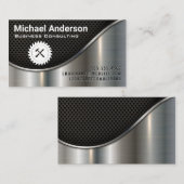 Black Mesh en Metallic | Zauw en Hammer Visitekaartje (Voorkant / Achterkant)