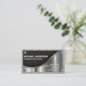 Black Mesh | Metaalschroeven | Staal Visitekaartje (Staand voorkant)